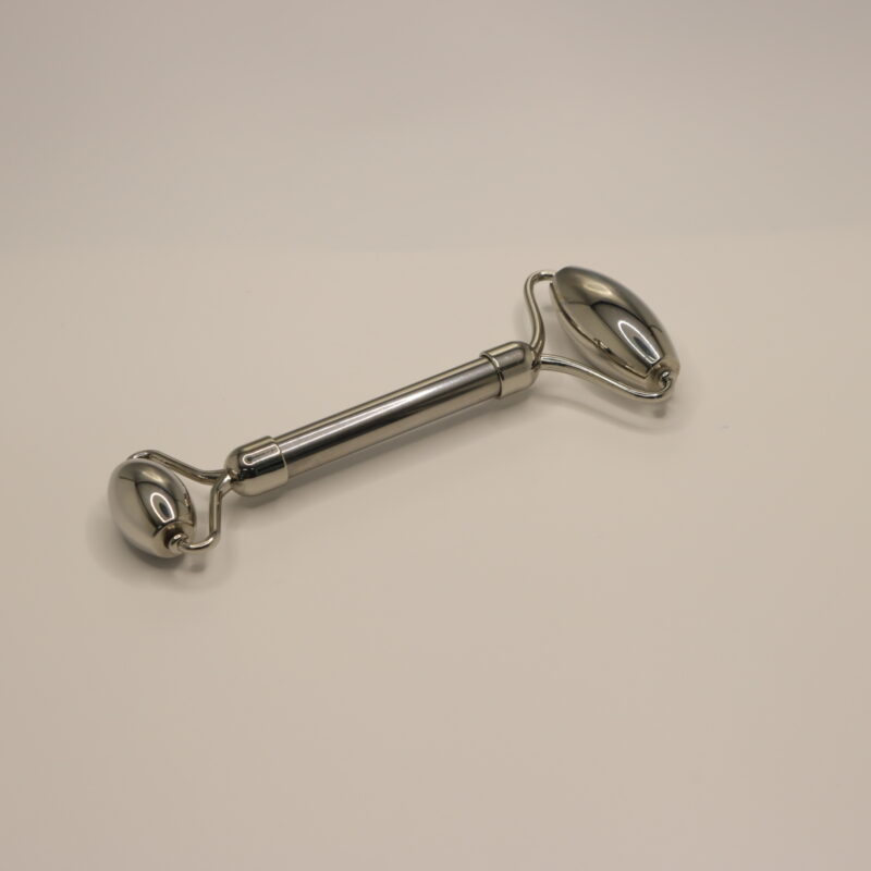Stainless Steel Oval-Shaped Facial Roller