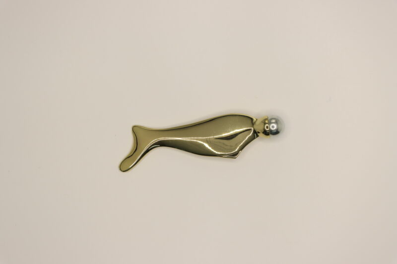 Stainless Steel Fish-Shaped Facial Massage Stick - Image 3