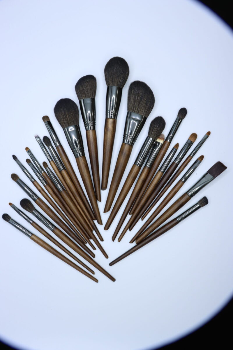 25-Pc Black Professional Full Makeup Brush set